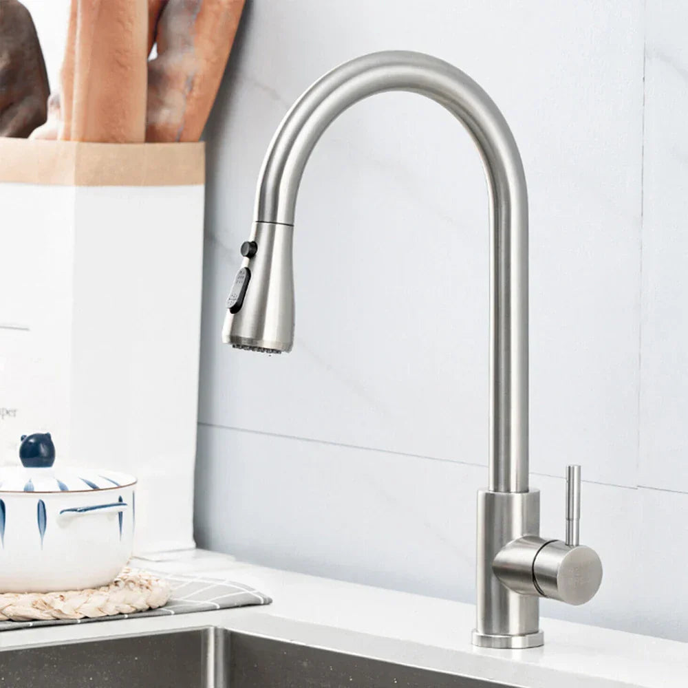 JetBlack – Pull-Out Kitchen Mixer Tap