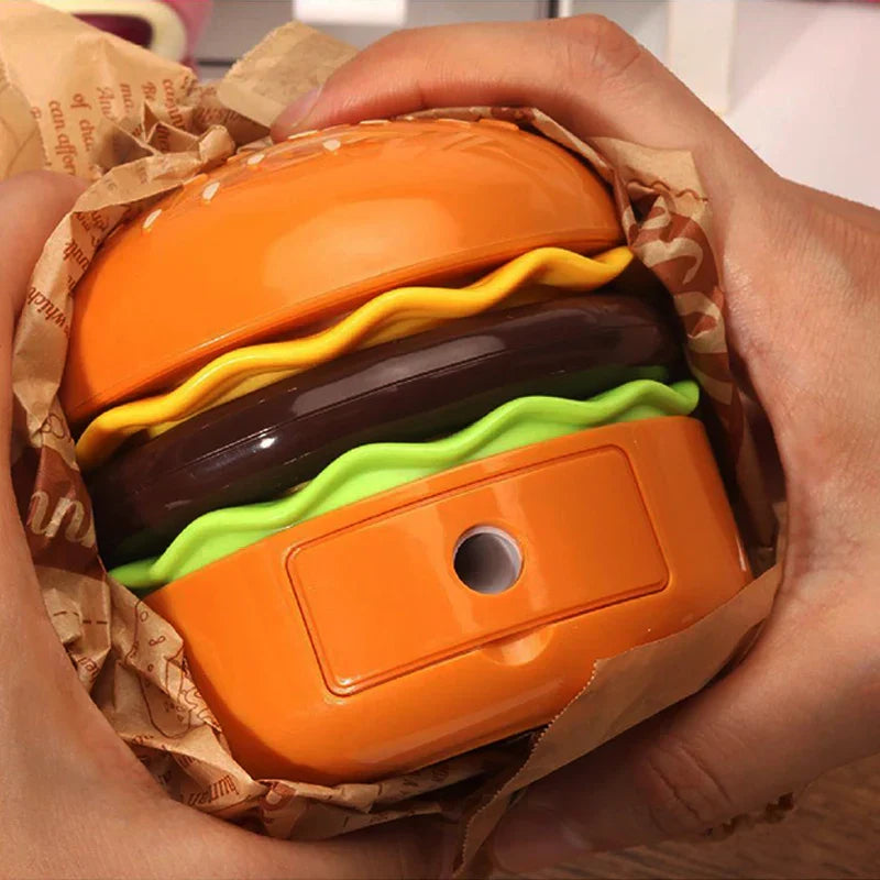 LumiGlow - LED Hamburger Night Lamp with Pencil Sharpener, Creative Desk Lamp