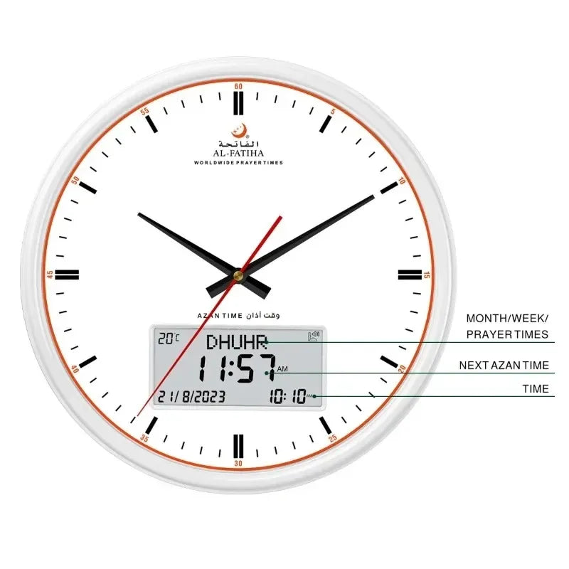 PrayerTime - Smart Wall Clock with Azan and Hijri Calendar