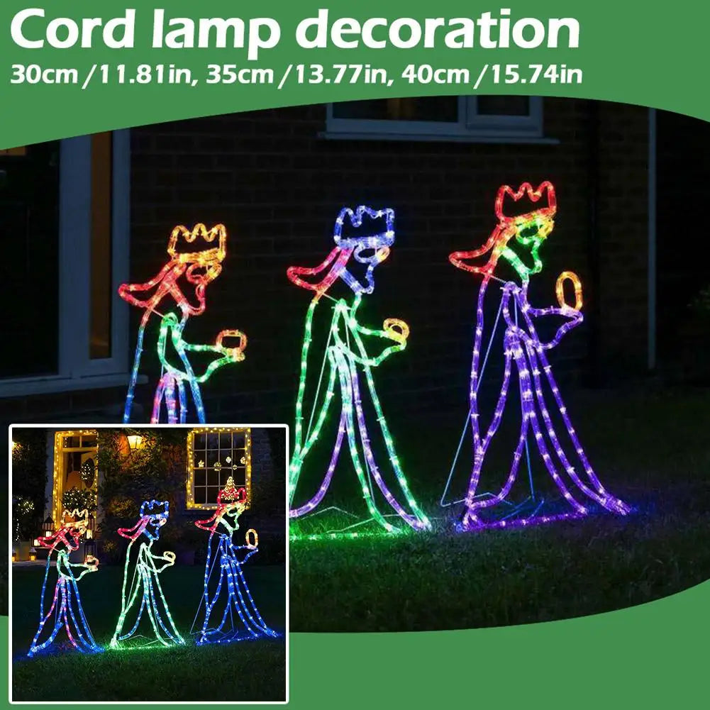 StarBright - Illuminated Three Wise Men Motif for Outdoors