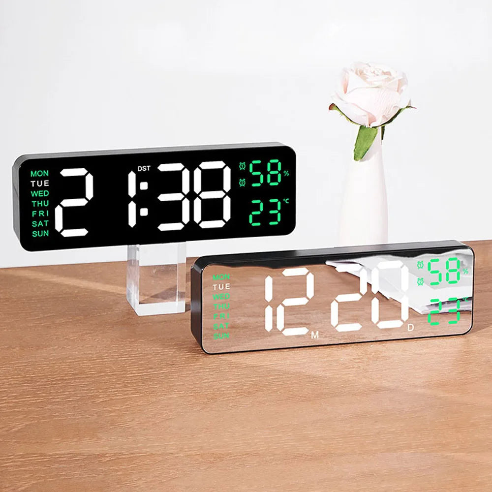 TimeGlow - Slimme Digitale Wekker met Kalender, Temperatuur en Vochtigheid