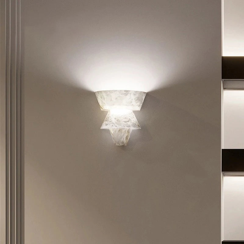 MarbleGlow - Minimalist Wall Lamp made of Natural Stone