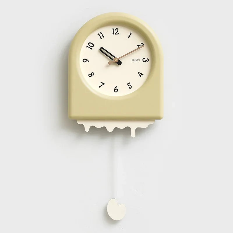 CremePendulum - Korean Style Wall Clock with Modern Design