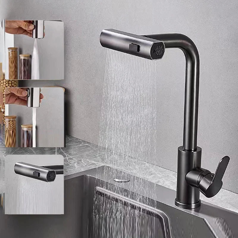 CascadeFlow – Grifo de cocina con cascada giratoria