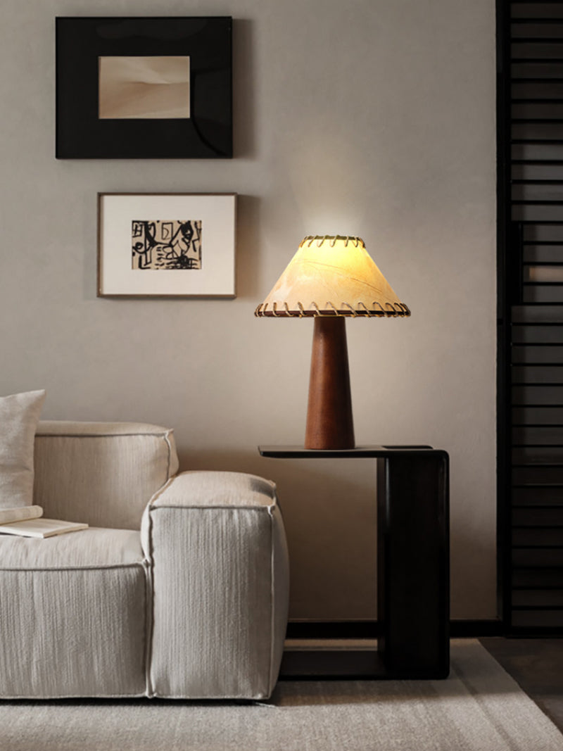 ZenGlow - Wabi-Sabi Wooden Table Lamp