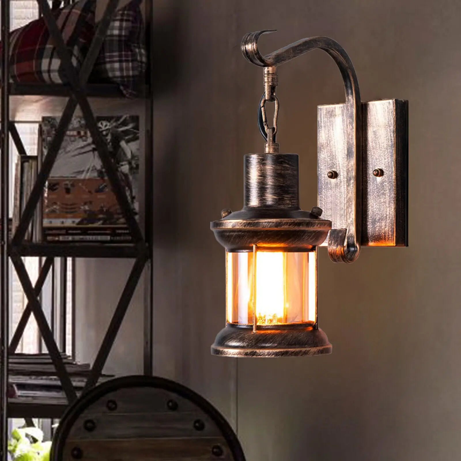 TimelessGlow – Antique Wall Lamp for Loft & Interior