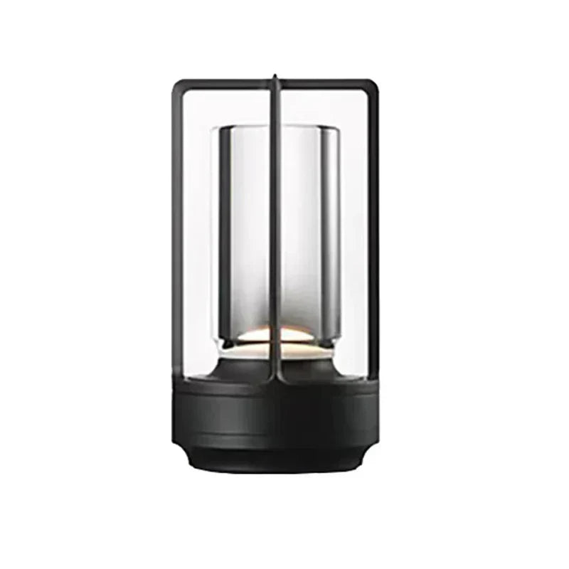 LumiCristal - Candeeiro de Mesa de Cristal Recarrregável Sem Fios, Iluminação Ambiente LED para Sala de Estar e Varanda