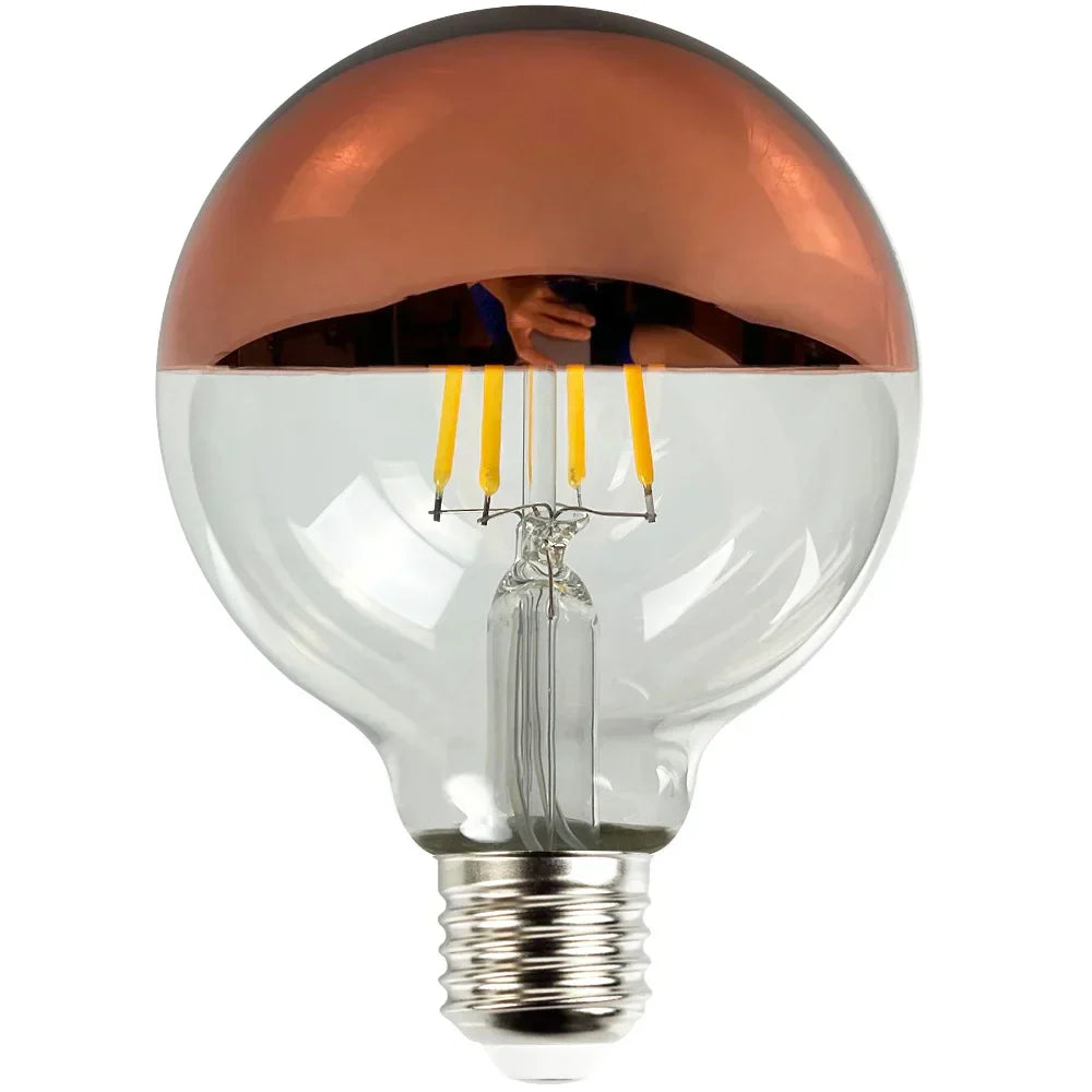RetroGlow - Vintage LED Table Lamp with Wooden Base, Dimmable and Warm Light