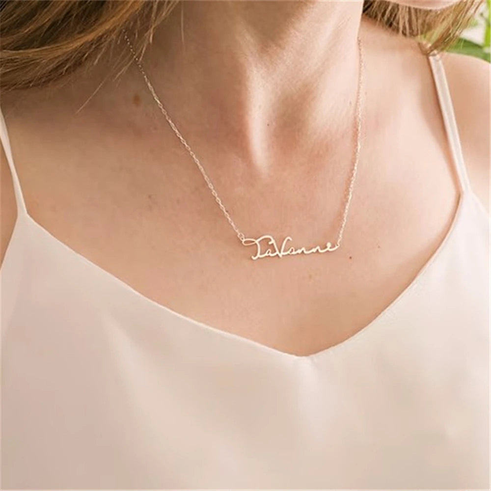 Moederdag Cadeau Ketting Dames Naam Hanger Choker