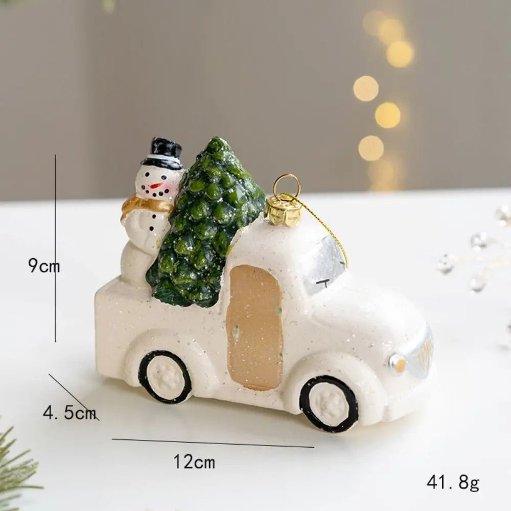 Christmas House - Snowman House Pendant