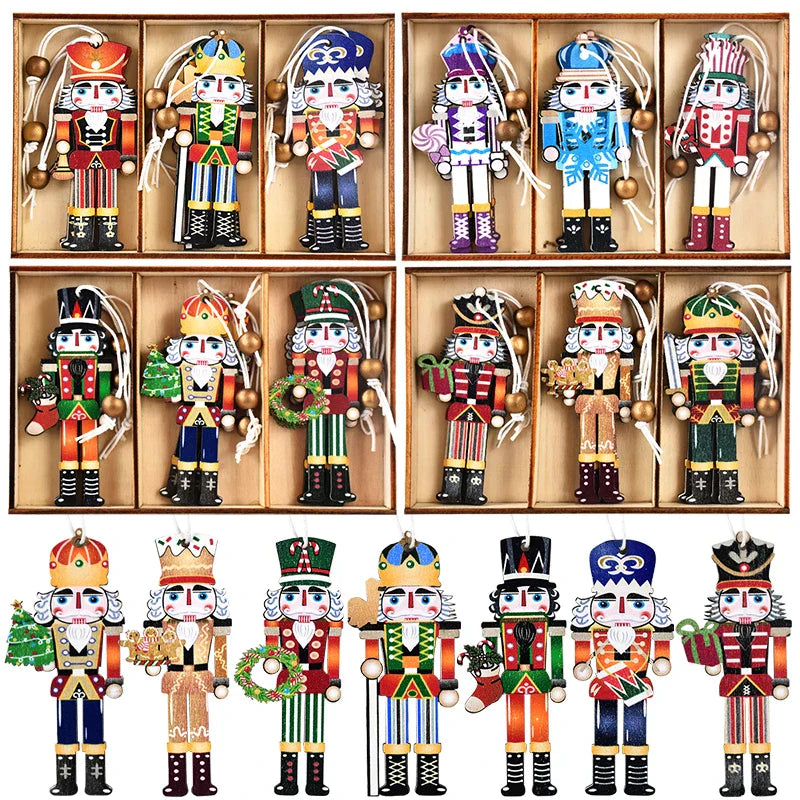 JoyOrnaments – Cheerful Wooden Christmas Pendants