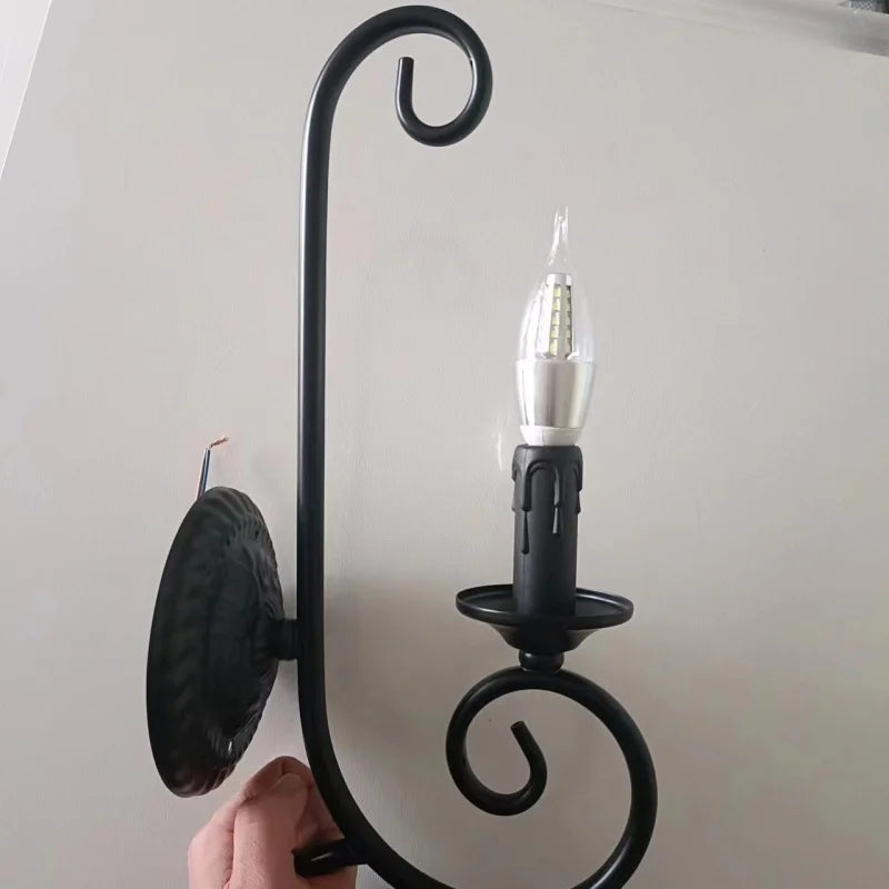 VintageGlow - Lámpara de Pared Industrial Modelo Largo para Salón y Dormitorio