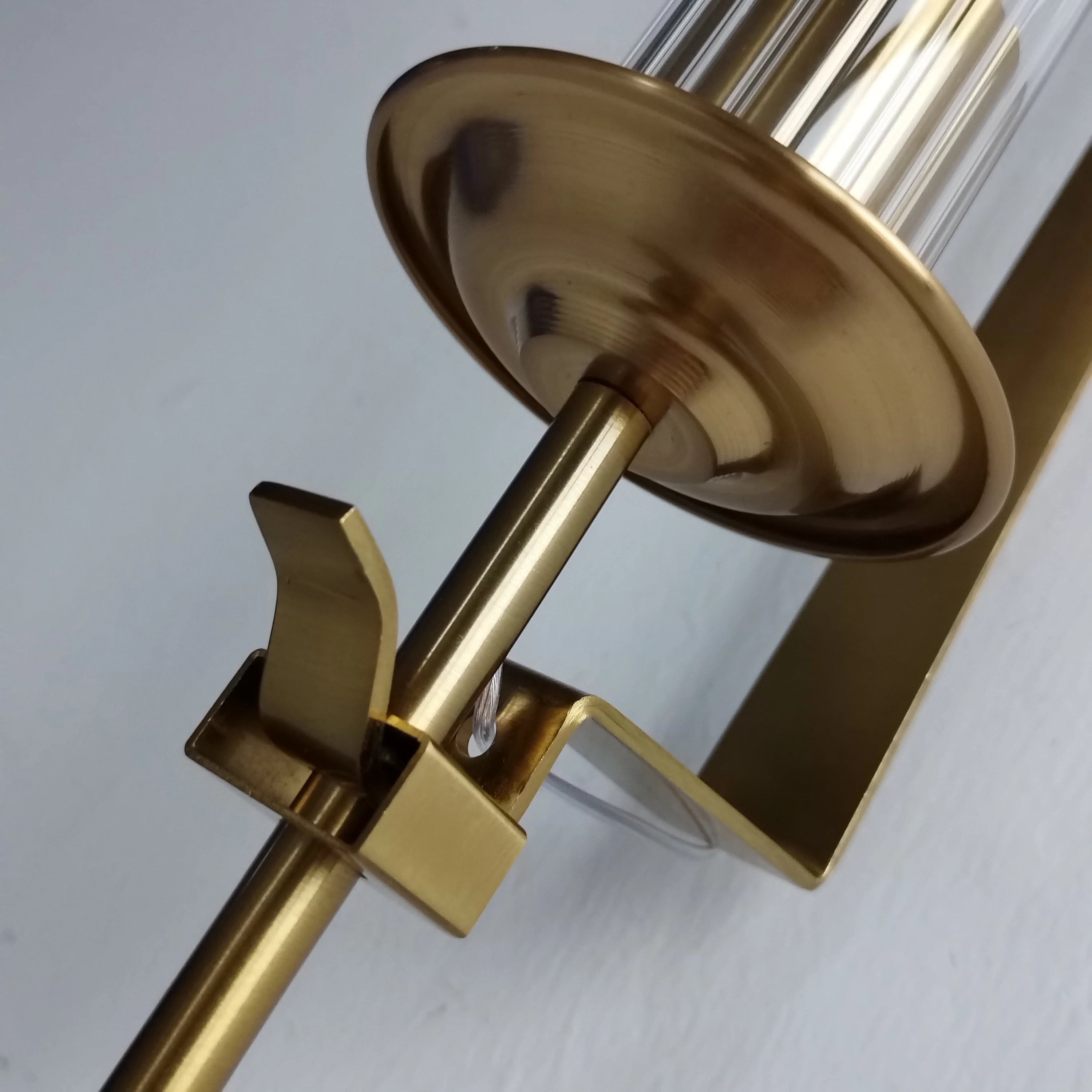 NordicRetro - Golden Wall Lamp With Glass Tube