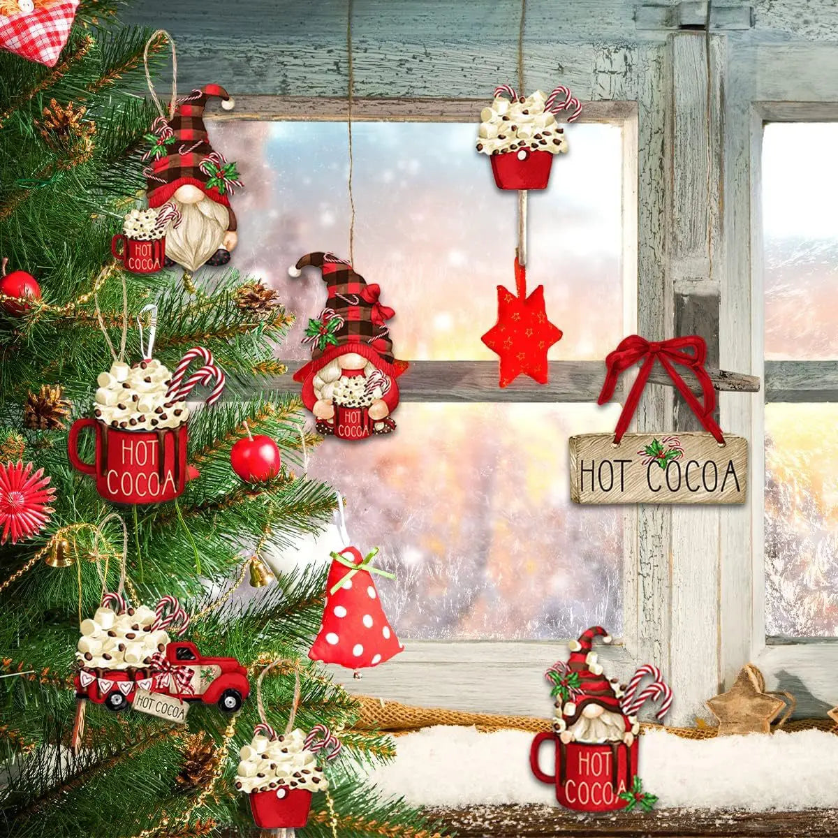 KerstGnomes - Gnomos de madera para decoraciones navideñas DIY