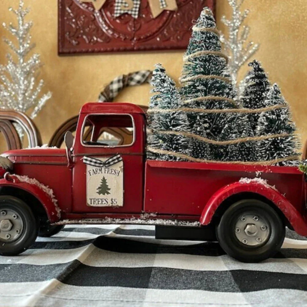 Enfeite de Natal - Camioneta Vermelha Antiga