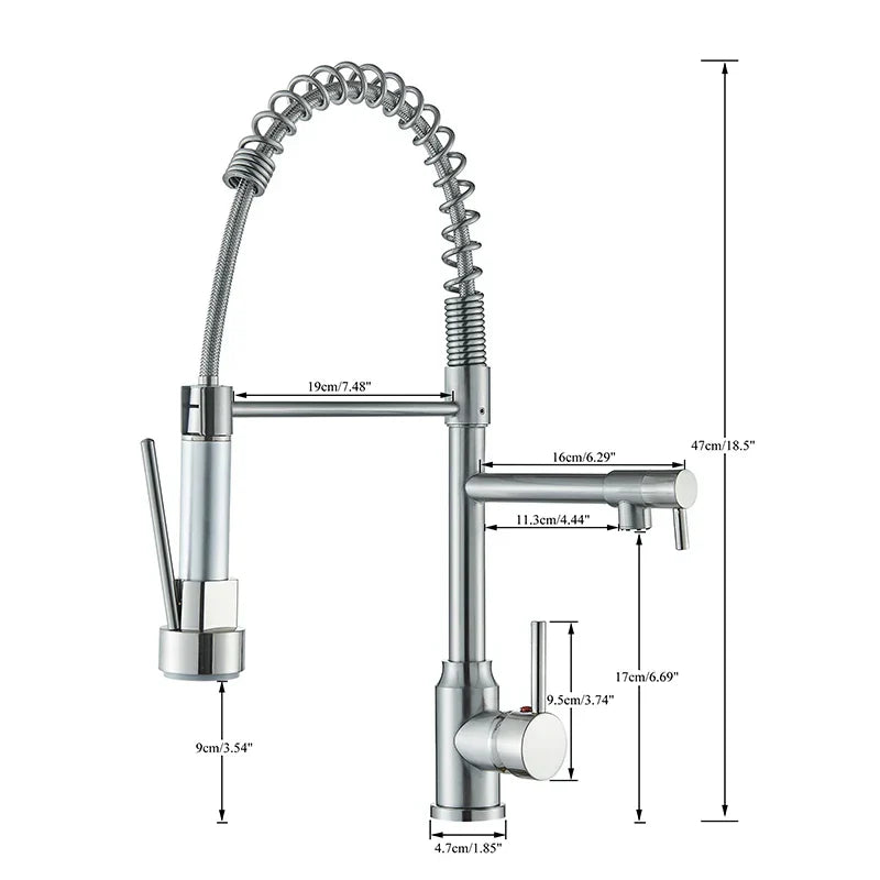 FlexiNickel – 360° Rotating Kitchen Mixer Tap