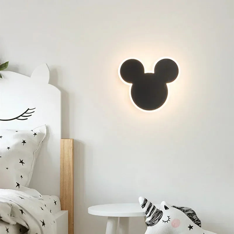 PinkRabbit - Lampada da parete per cameretta bambini LED Illuminazione decorativa
