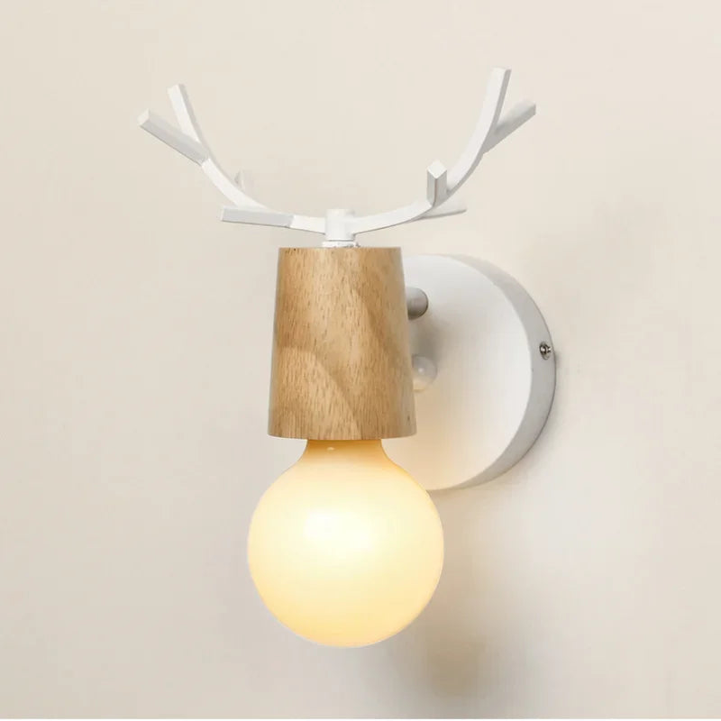 AntlerGlow - Modern Adjustable Children's Room Wall Lamp