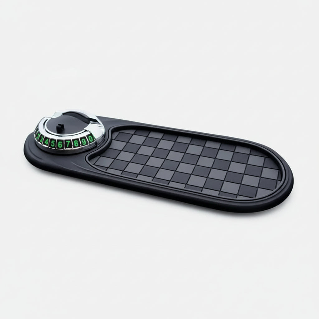 Car Phone Holder Dashboard Mat Non Slip Storage Compartment