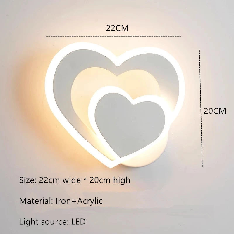 Lampada da parete HeartWall - Illuminazione d'atmosfera LED creativa