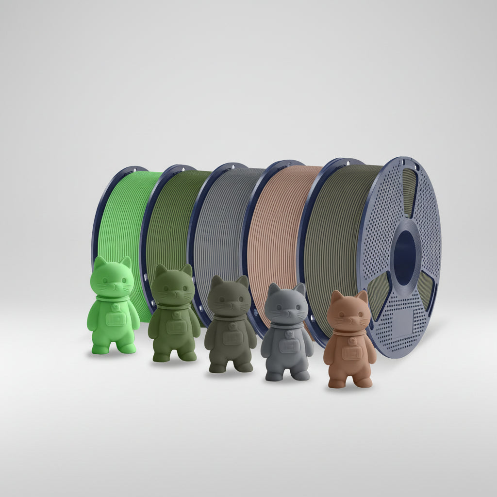 PLA Matte 3D Filament FDM Printers Colorful Environmentally Friendly Materials