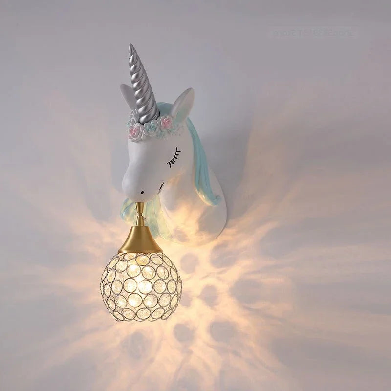 UnicornLight - Children's Room Wall Lamp Modern Cartoons Sconce Lamp