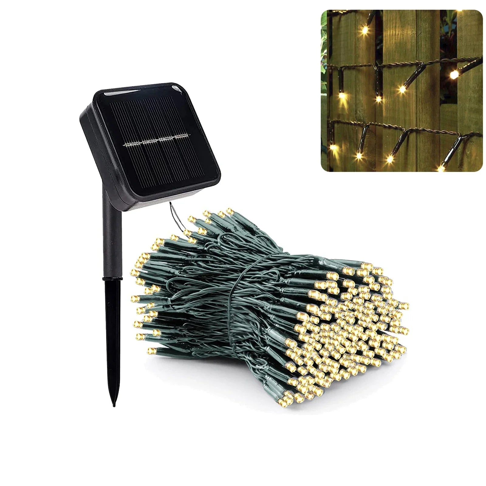 EcoGlow - Solar Energy Garland 300LED for Christmas