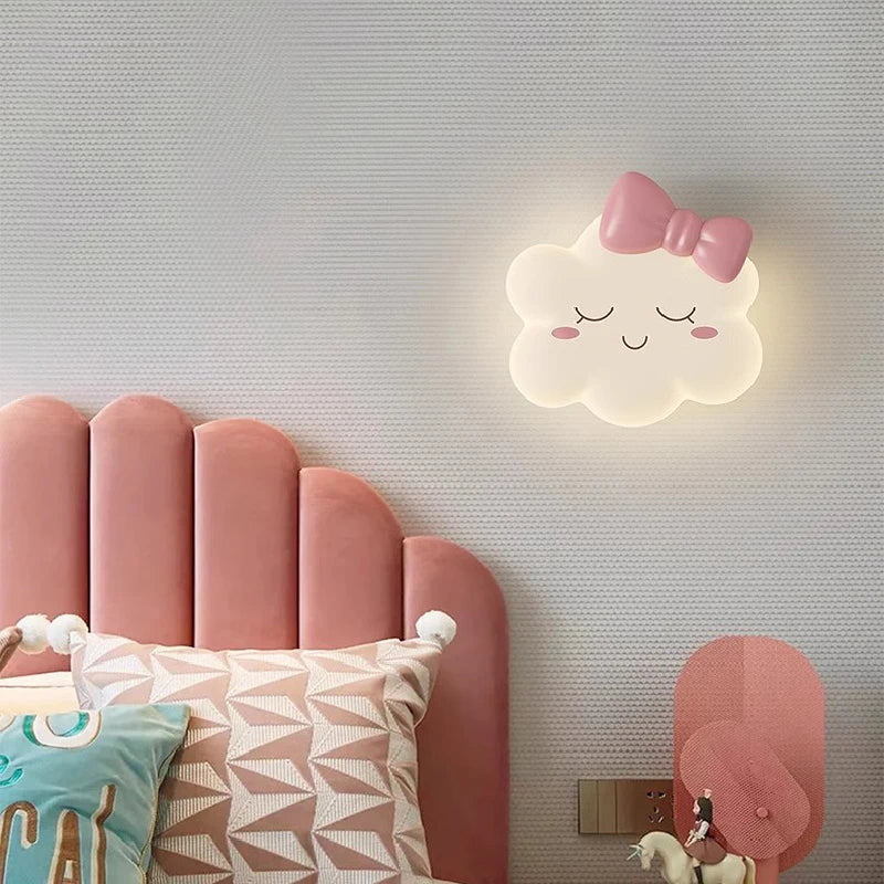 RomanticCloud - Lampada da parete per cameretta in stile principessa