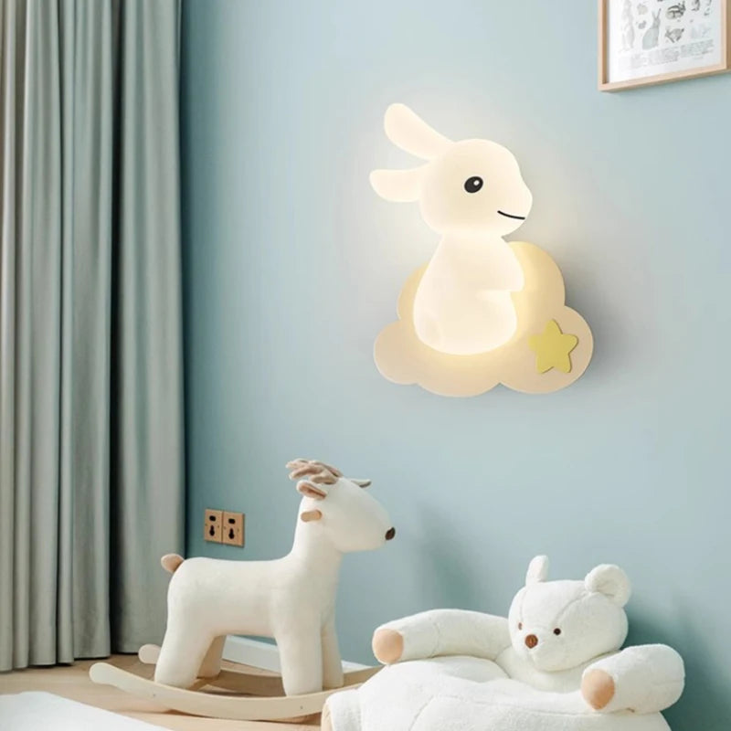 RabbitLight - Shady LED Rabbit Wall Lamp for Children's Rooms
