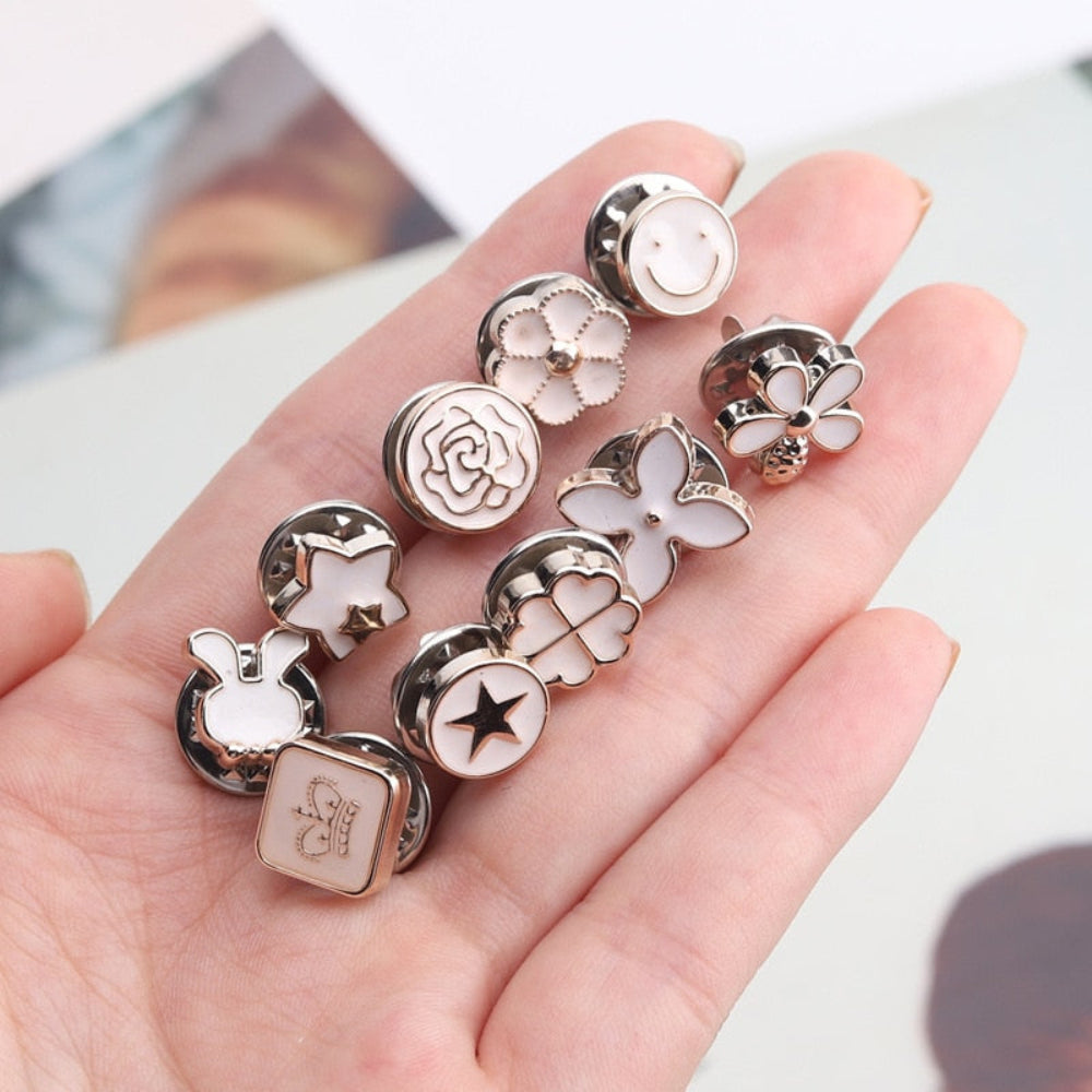 Snap Buttons Clothing Magnetic Metal Closure Blouses