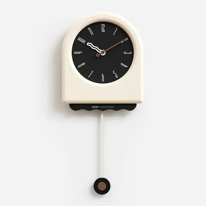CremePendulum - Korean Style Wall Clock with Modern Design