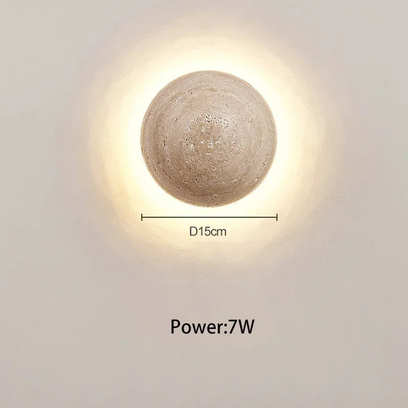 ZenGlow - Minimalist Wall Lamp in Wabi-Sabi Style
