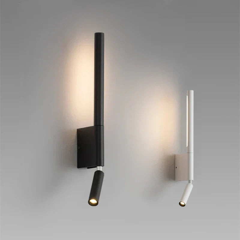 GlowSphere - Lampada da parete LED regolabile per camera da letto in stile hotel