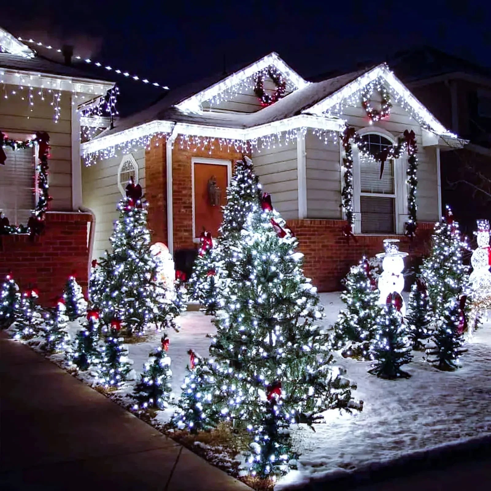 EcoGlow - Ghirlanda a energia solare 300 LED per Natale