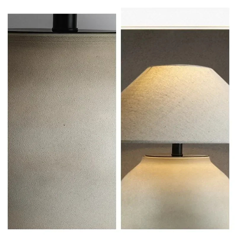 LumeVase – Candeeiro de Mesa em Cerâmica com Design Minimalista