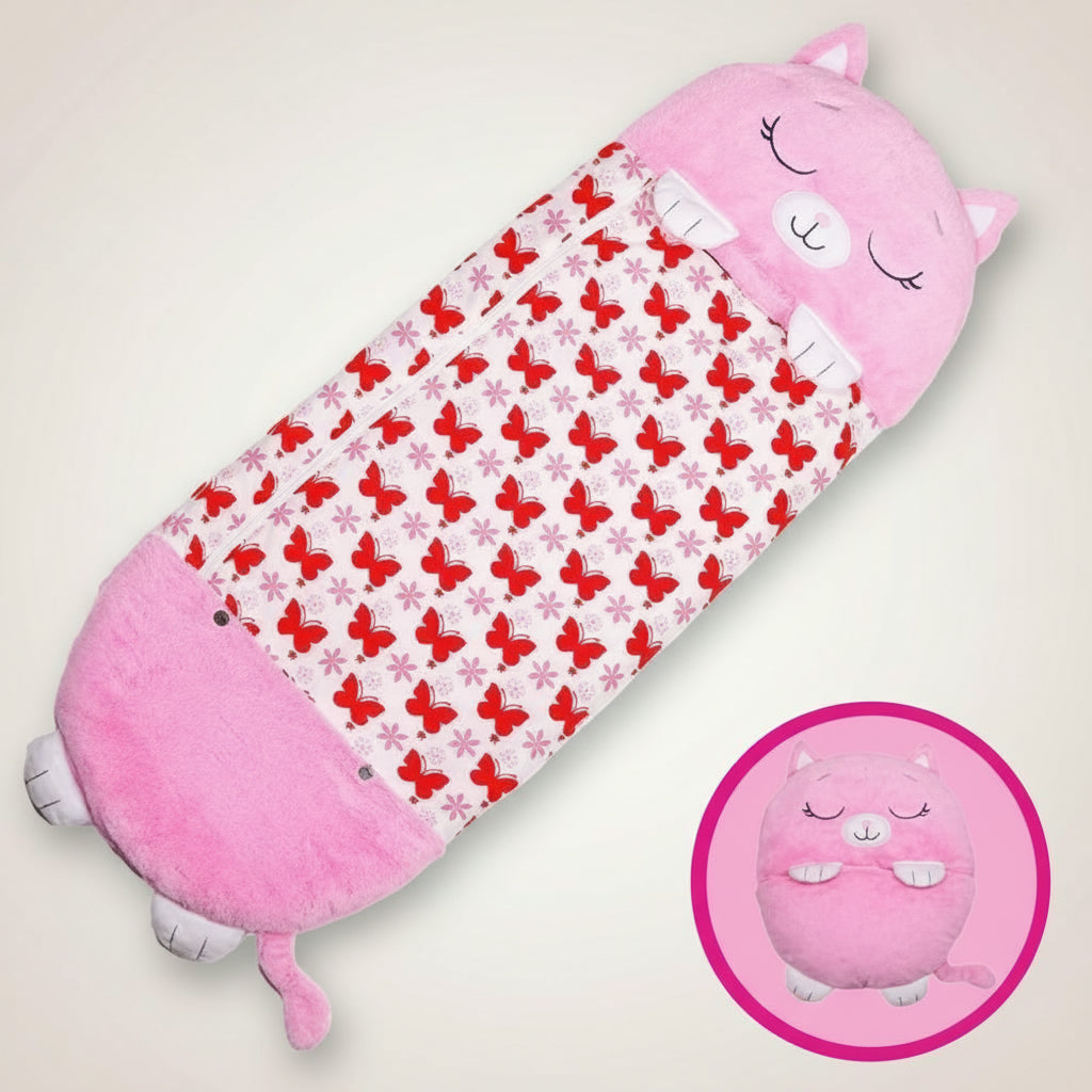 Children's Cooling Sleeping Bag Portable Foldable Pillow