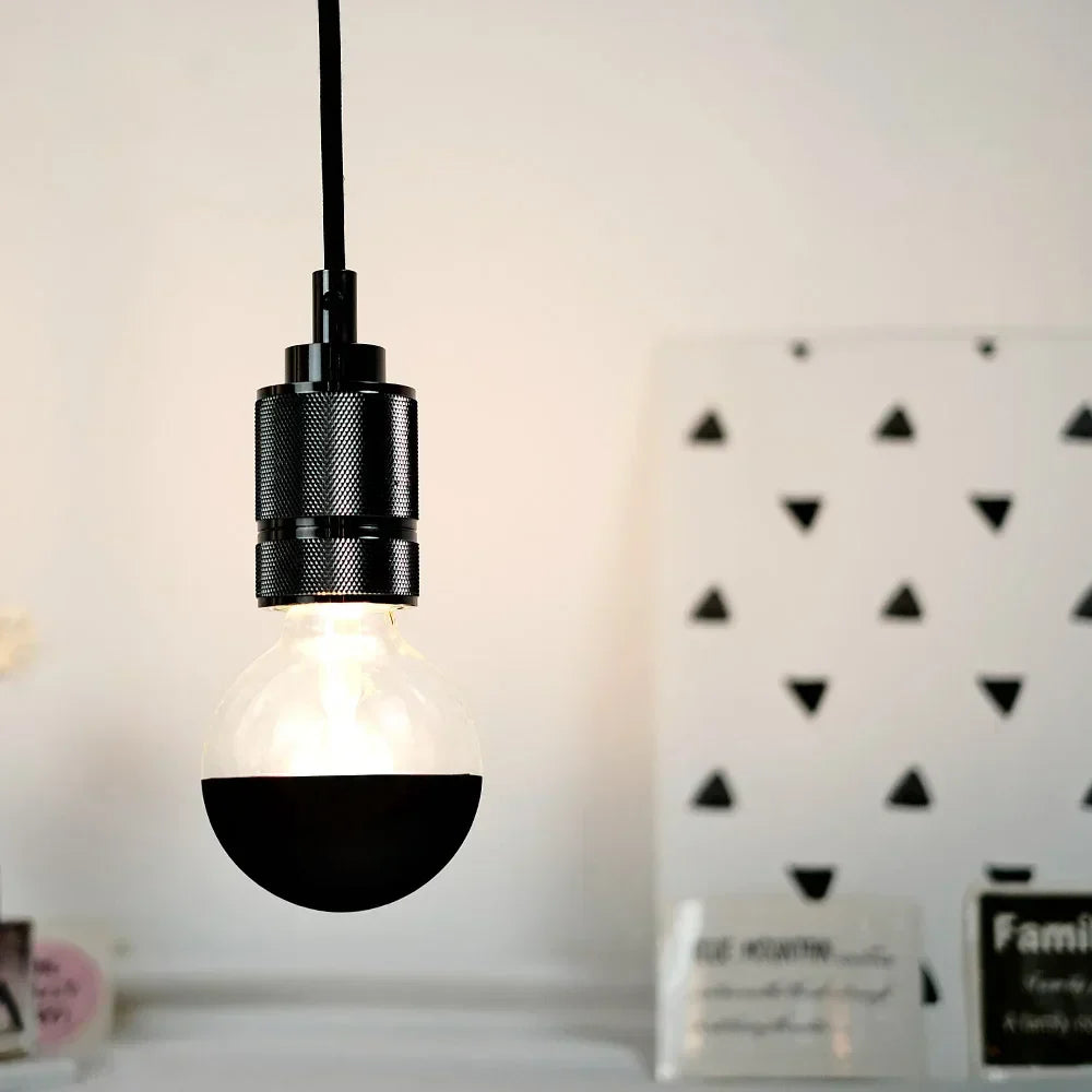 RetroGlow - Vintage LED Table Lamp with Wooden Base, Dimmable and Warm Light