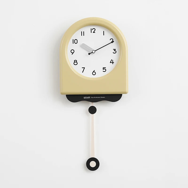 CremePendulum - Korean Style Wall Clock with Modern Design