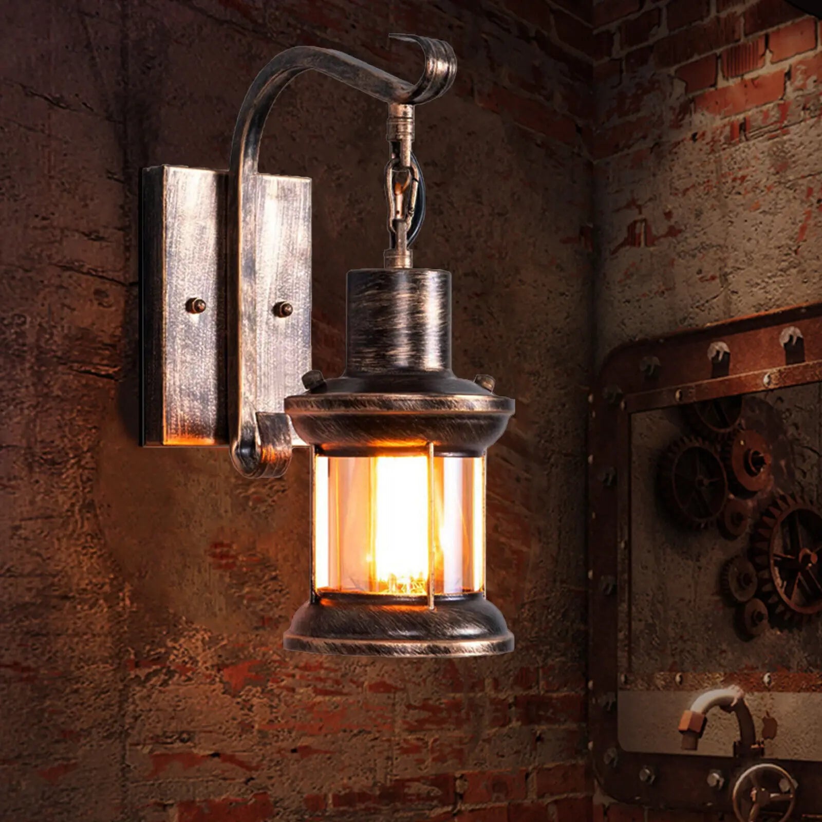 TimelessGlow – Lampada da parete antica per loft e interni