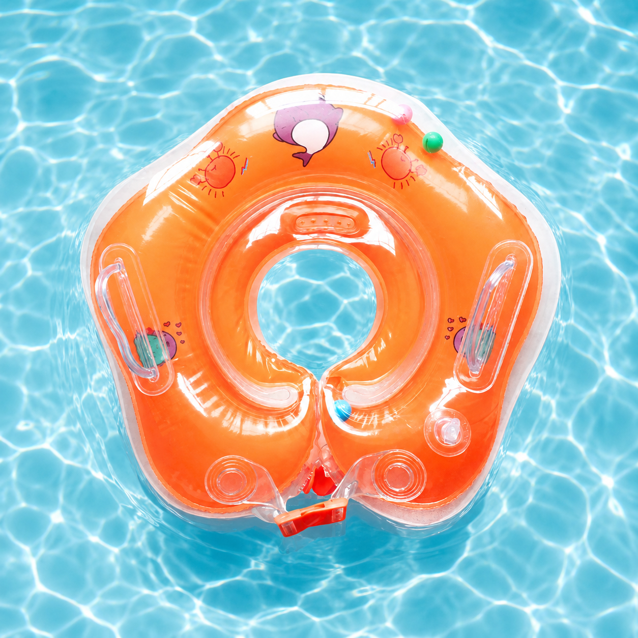 Salva-vidas para Recém-nascido Inflável Piscina Câmara Dupla