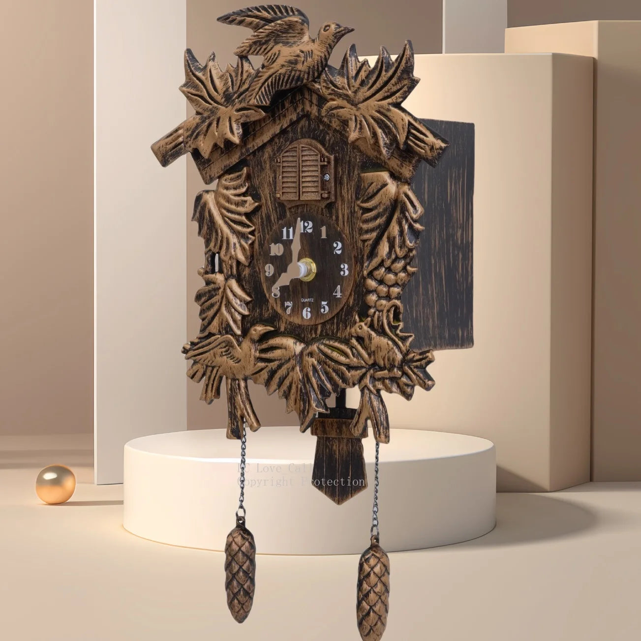 VogelGeluid - Koekoek Wandklok met Tijdloze Charme