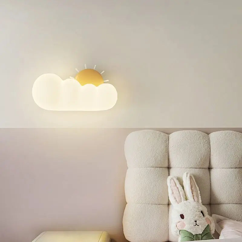 KinderDroom - Candeeiro de Parede para Quarto de Criança com Design de Animais de Banda Desenhada LED