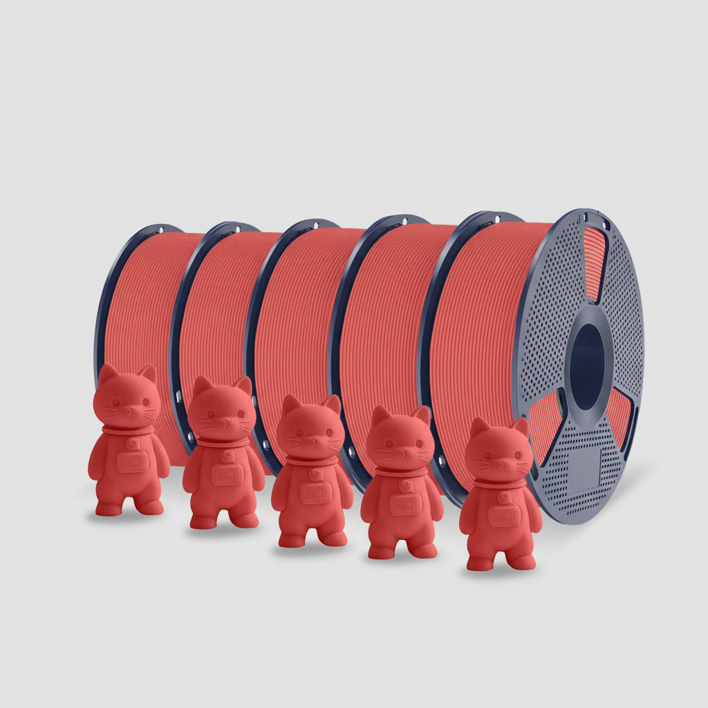 PLA Matte 3D Filament FDM Printers Colorful Environmentally Friendly Materials