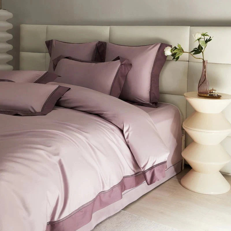 Juego de funda nórdica Mystique Mauve (algodón egipcio)