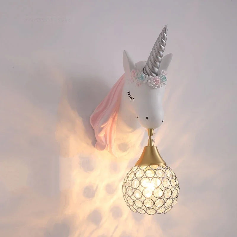 UnicornLight - Children's Room Wall Lamp Modern Cartoons Sconce Lamp