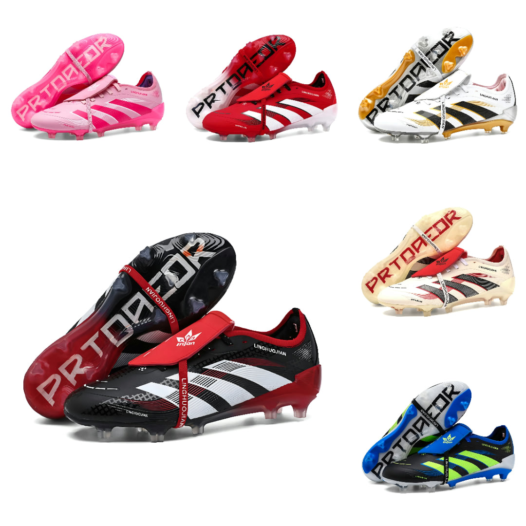 Scarpe da calcio uomo Mondiali con tacchetti alti, allacciate, antiscivolo