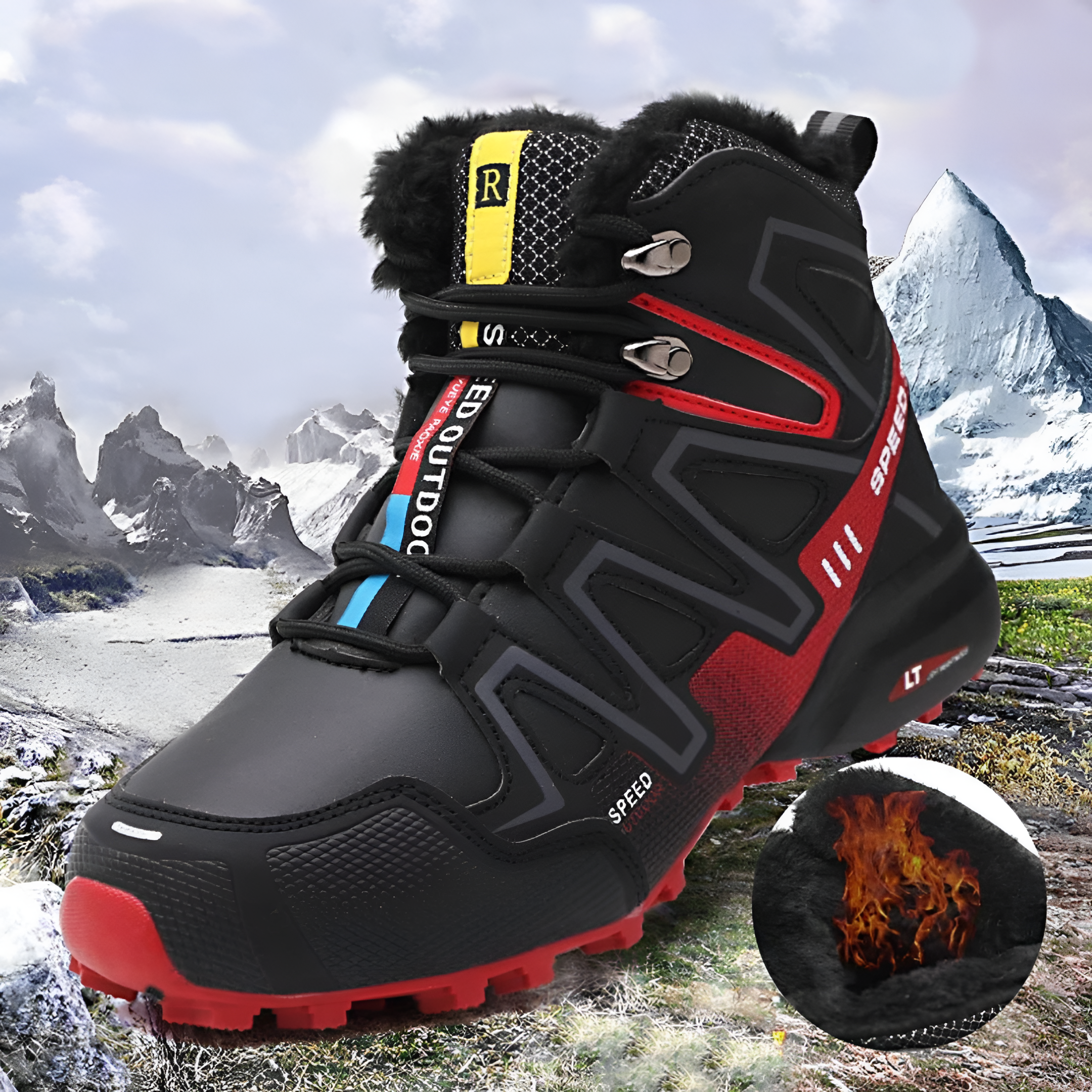 Men's Trekking Shoes Waterproof Non-Slip Mountain Shoes