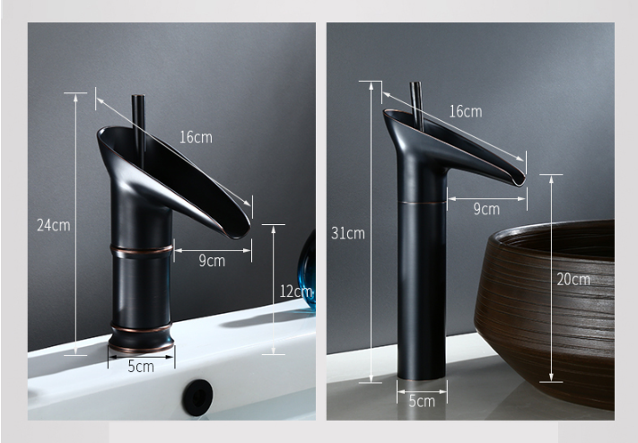 Rubinetto da Lavabo da Bagno a Cascata Antico