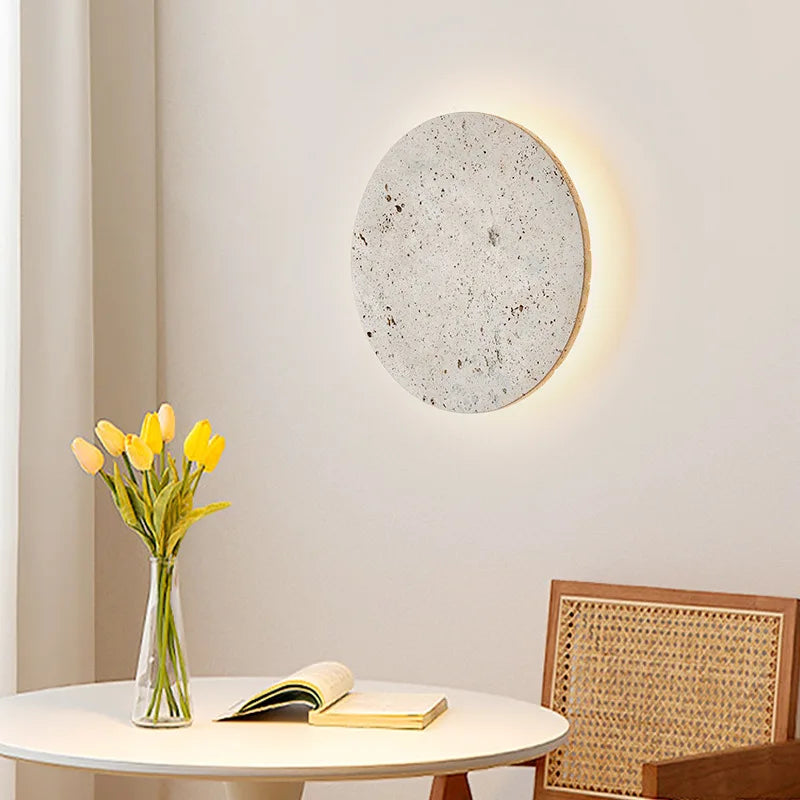ZenGlow - Minimalist Wall Lamp in Wabi-Sabi Style