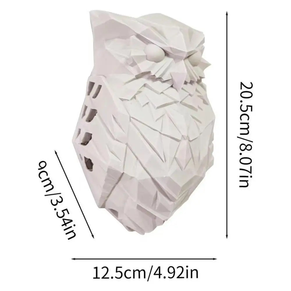 OwlLight - Lampada da parete 3D a forma di gufo per camera da letto e corridoio